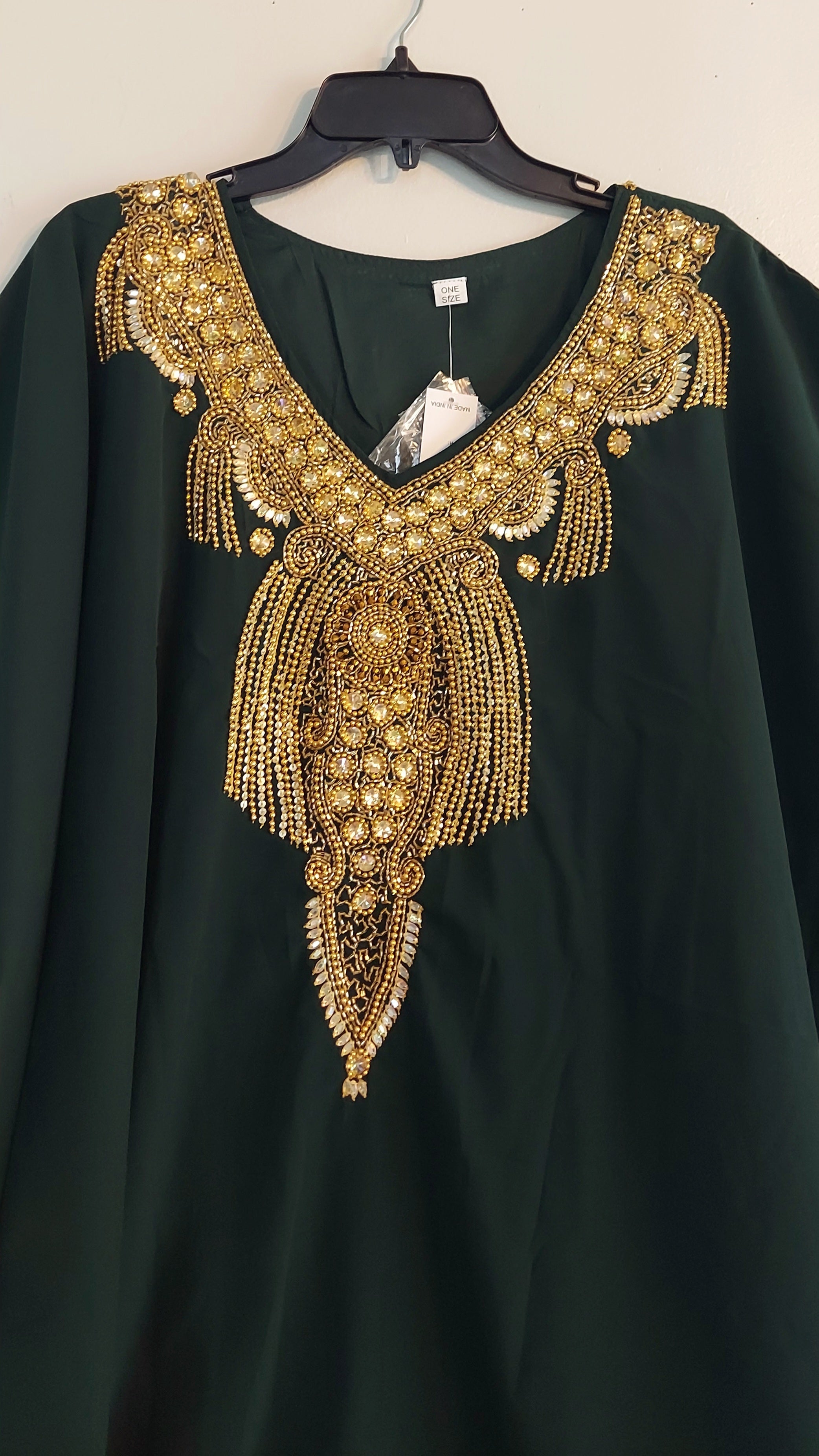 kaftan Palazzo Set Red And Gold - kP05