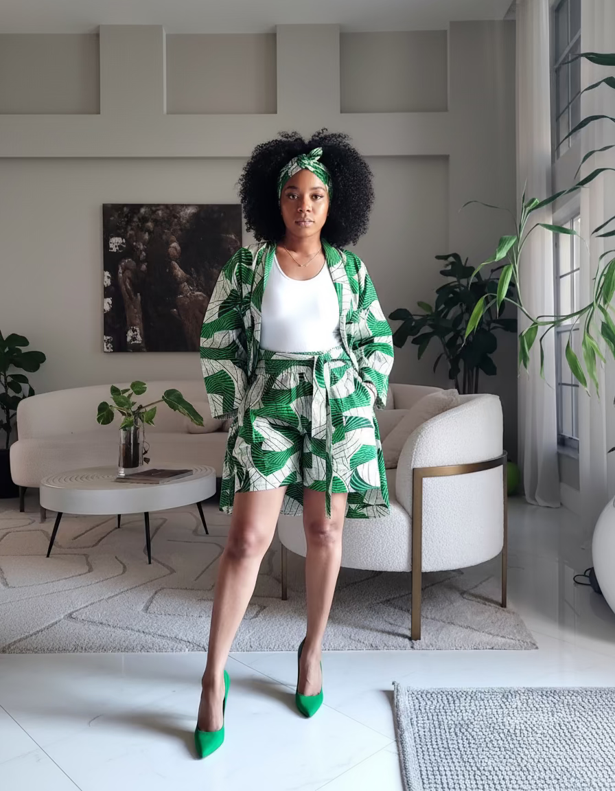 Kimono Shorts Set / Shorts & Kimono 012 D