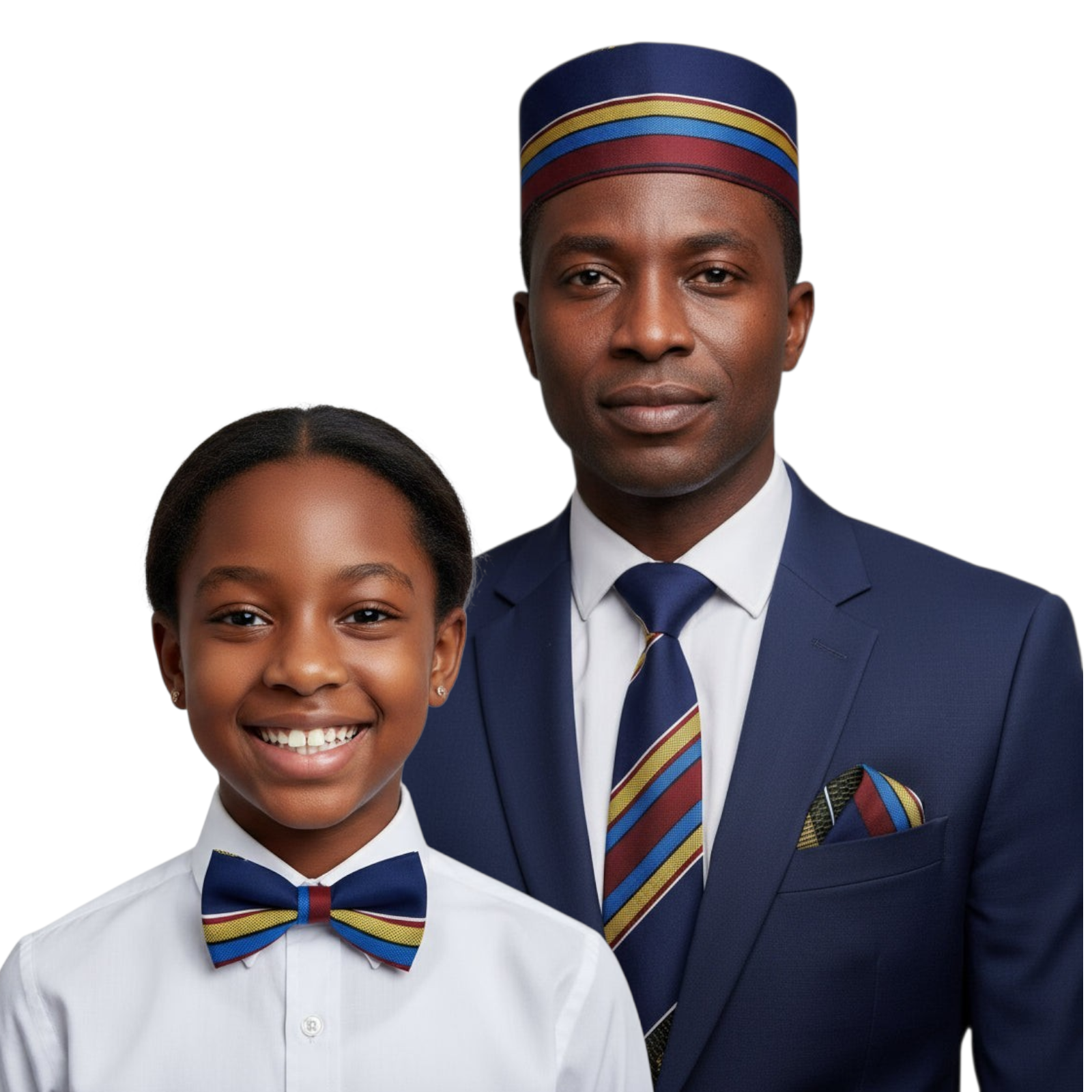 4 Pcs Bow tie Set-Kente2