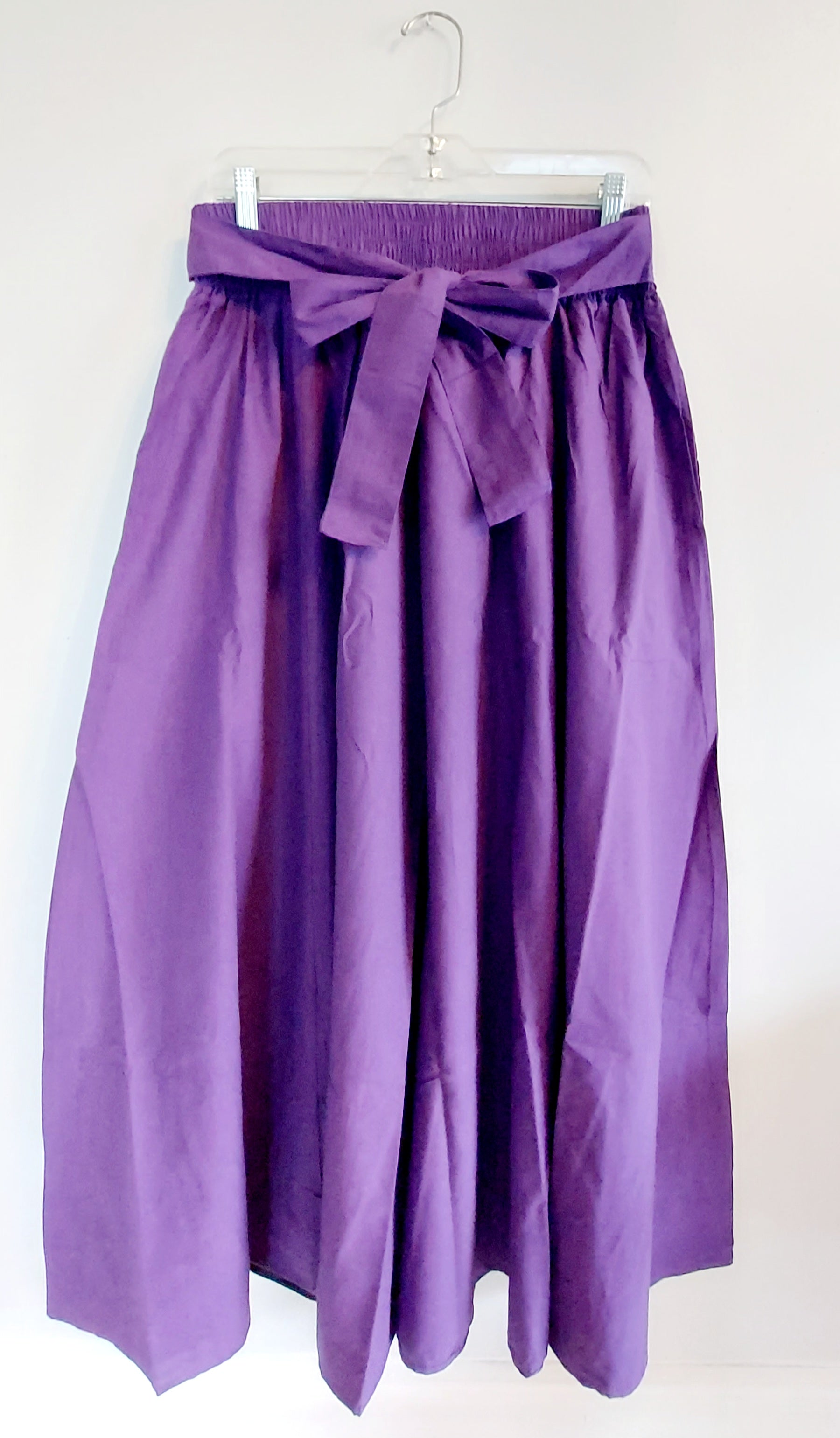 Cotton Maxi Skirt - 7001 Purple
