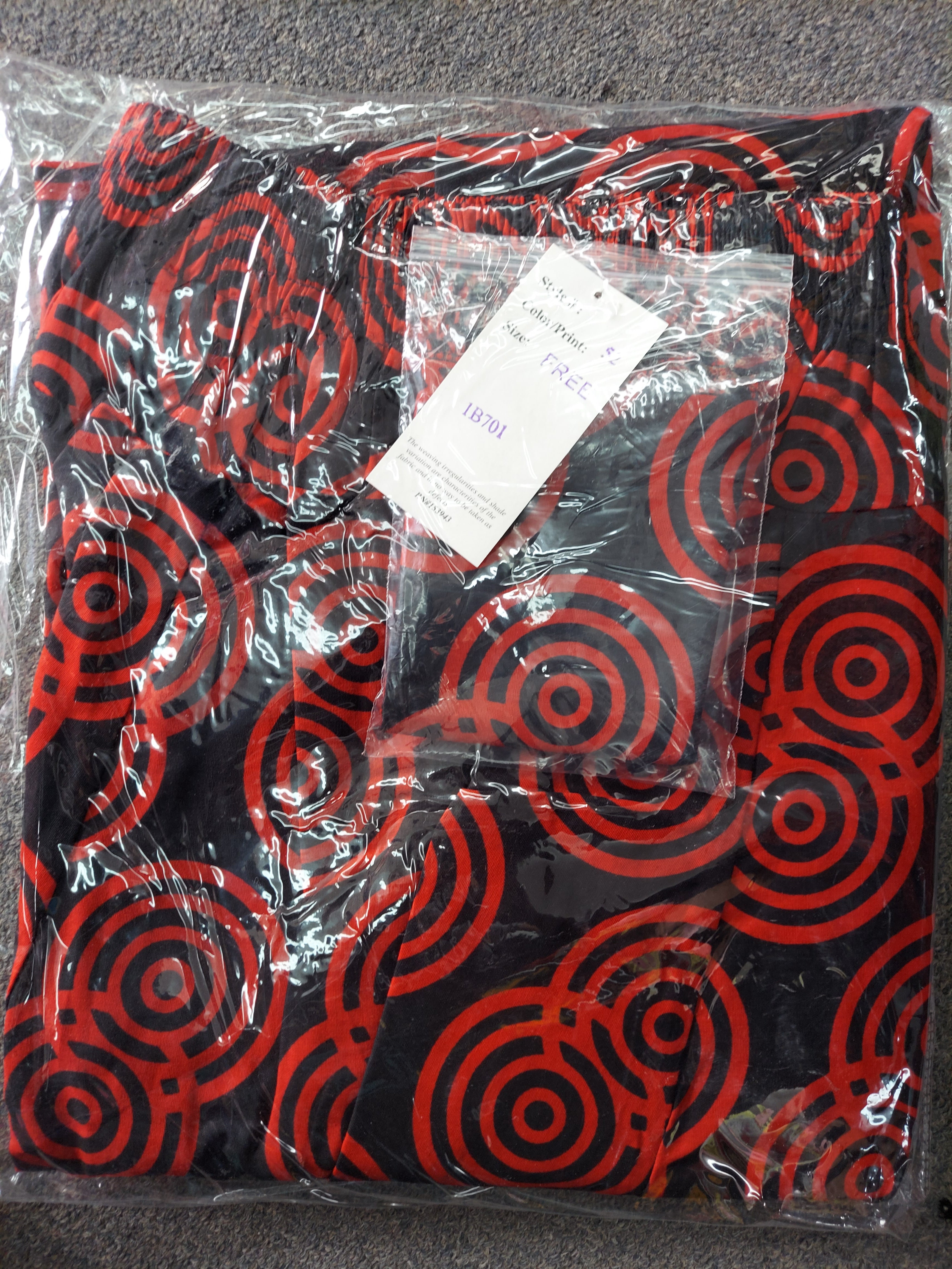 701 Women Palazzo Pant / Wide Leg Pant - Red Print 52