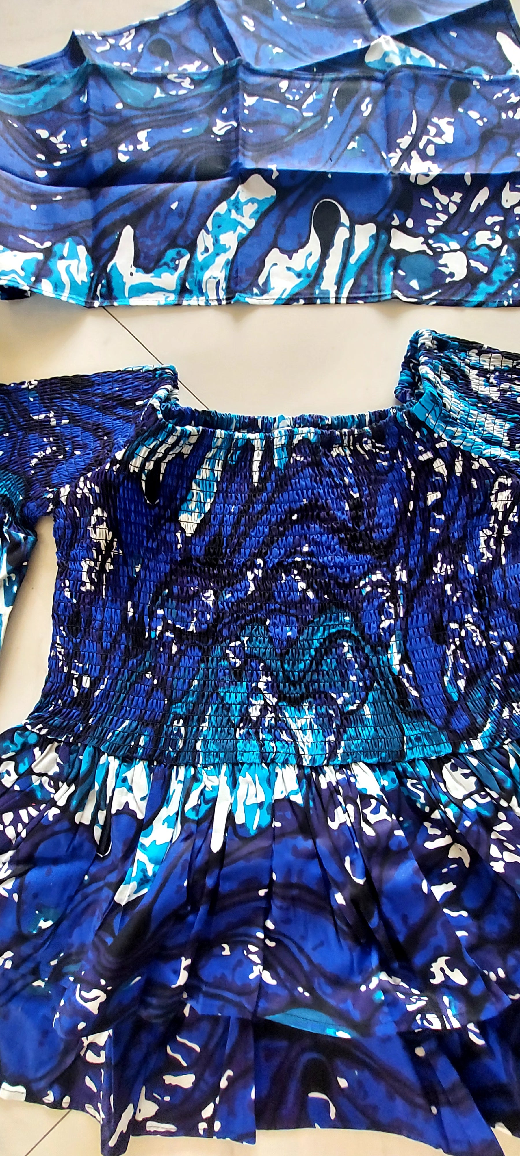 Ruffle Sleeves Peplum Blouse  019 B