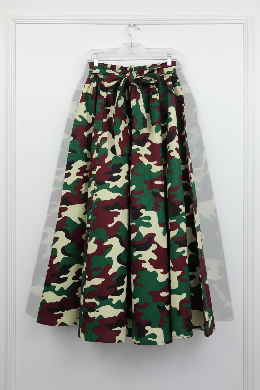 Wrap Blouse & Long Skirt Set