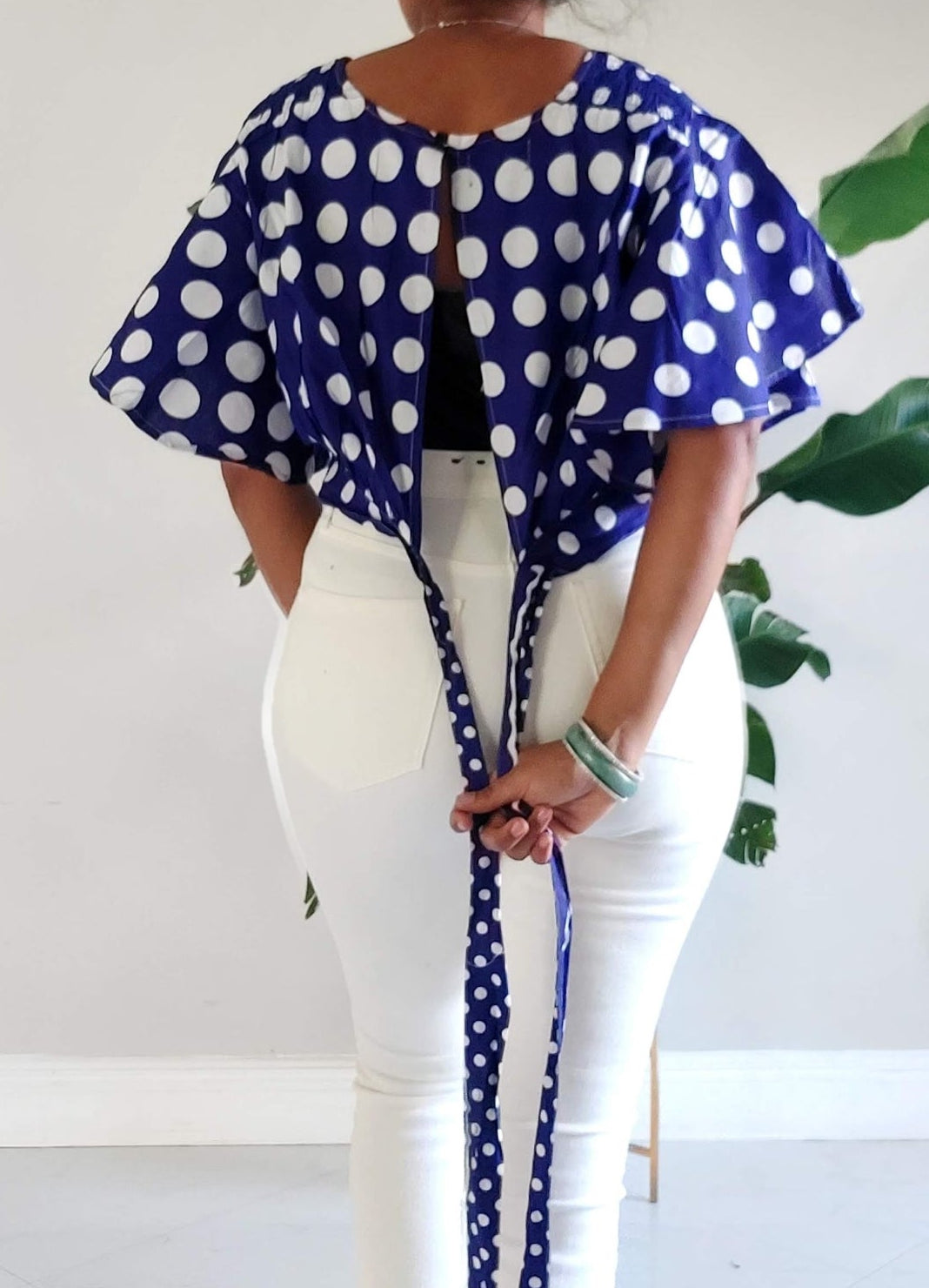 Crop Top/ Polkadot- 607-50
