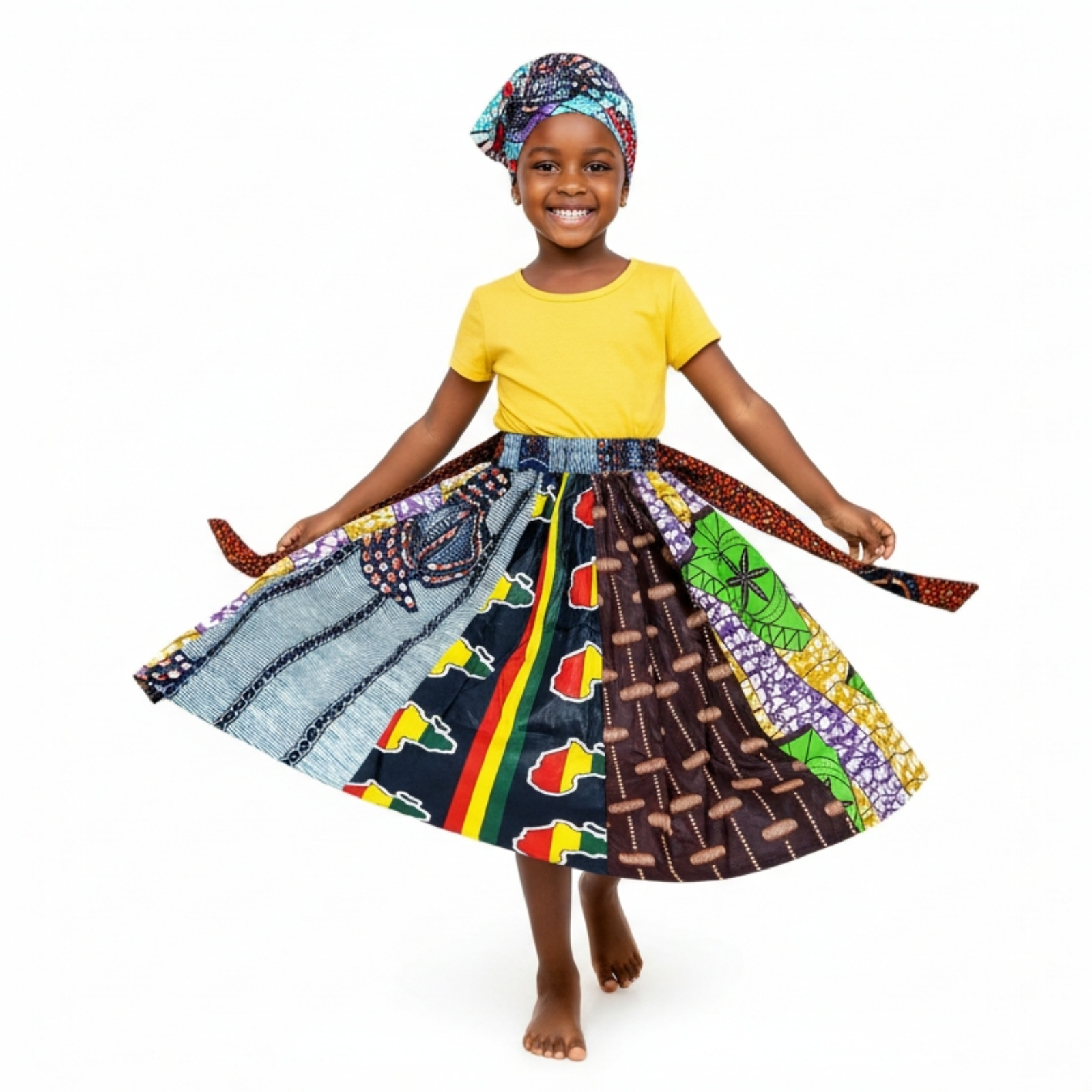 Kid Skirt & Scarf / One of A Kind Patch