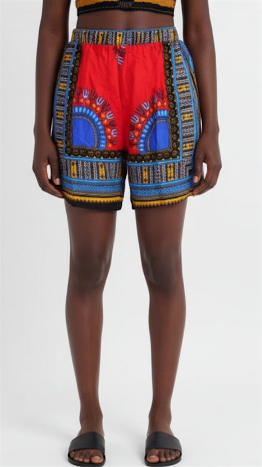Ladie's Dashiki Print Shorts - JY3860