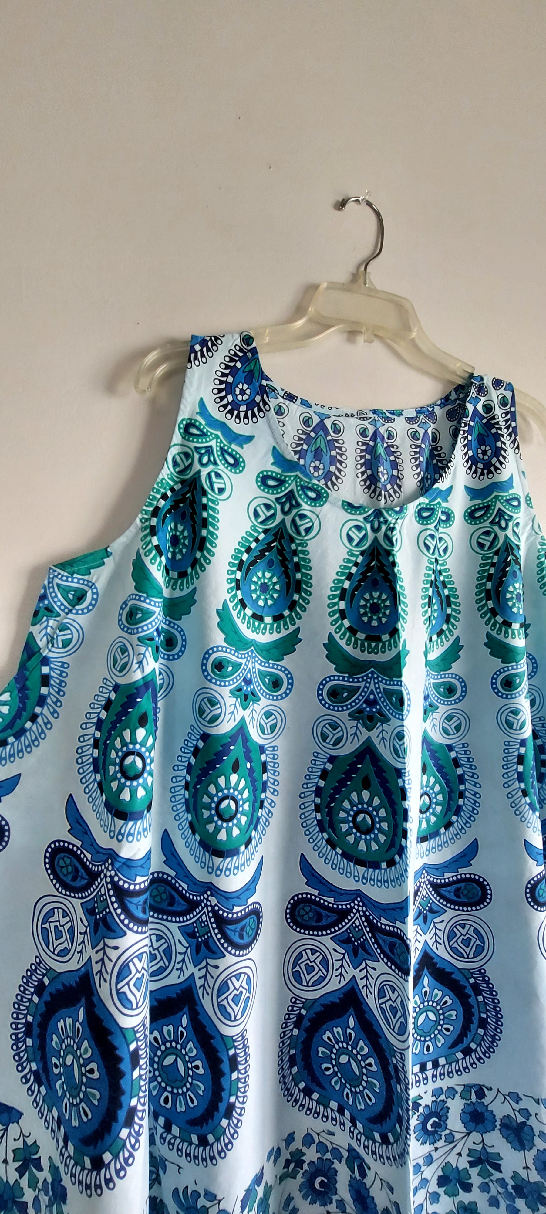Women Cotton Umbrella Dress- Mandala Print 201