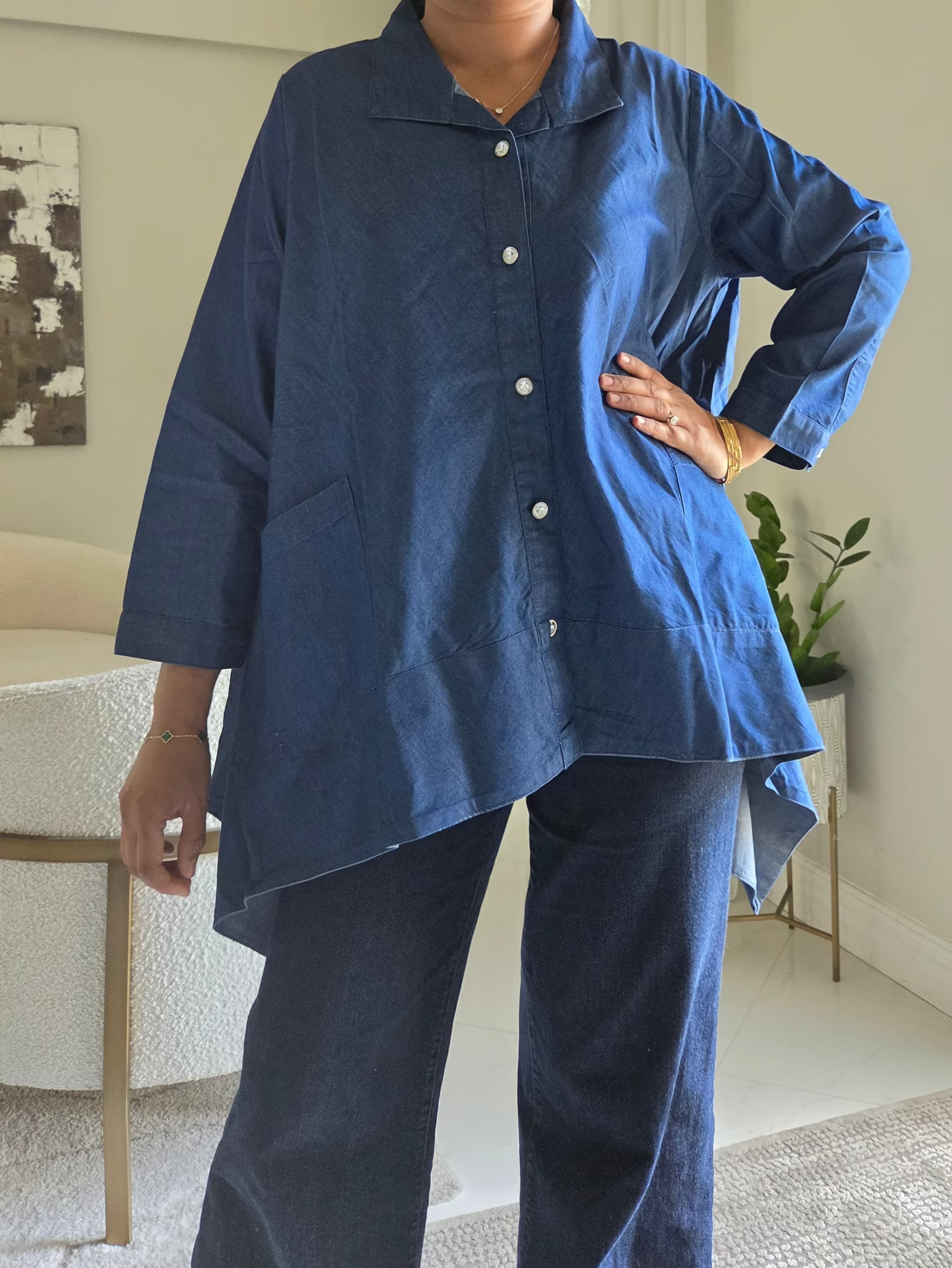 Women Denim Blouse - 858X