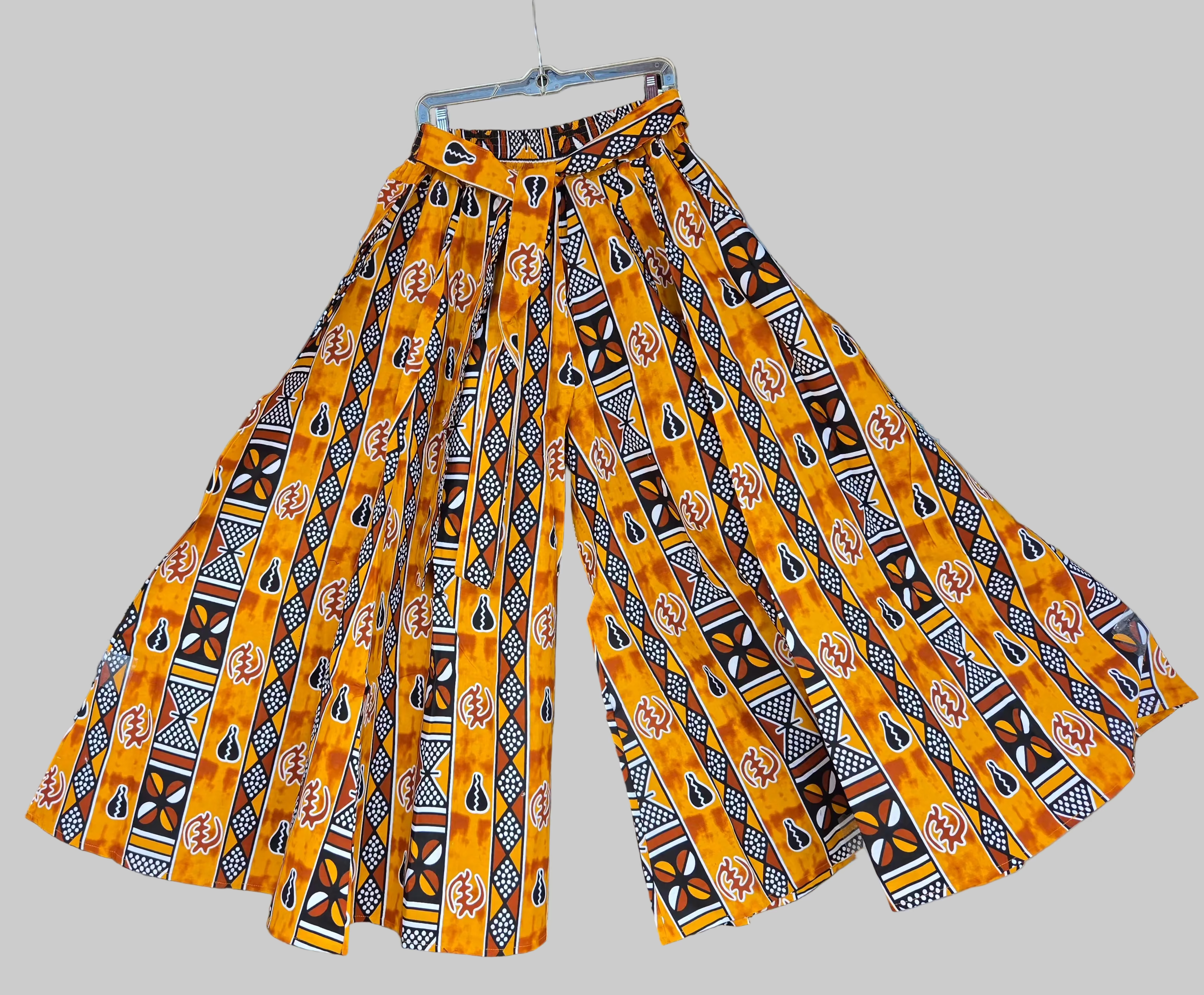 Long Palazzo  Mud Multi Tone- 701-59