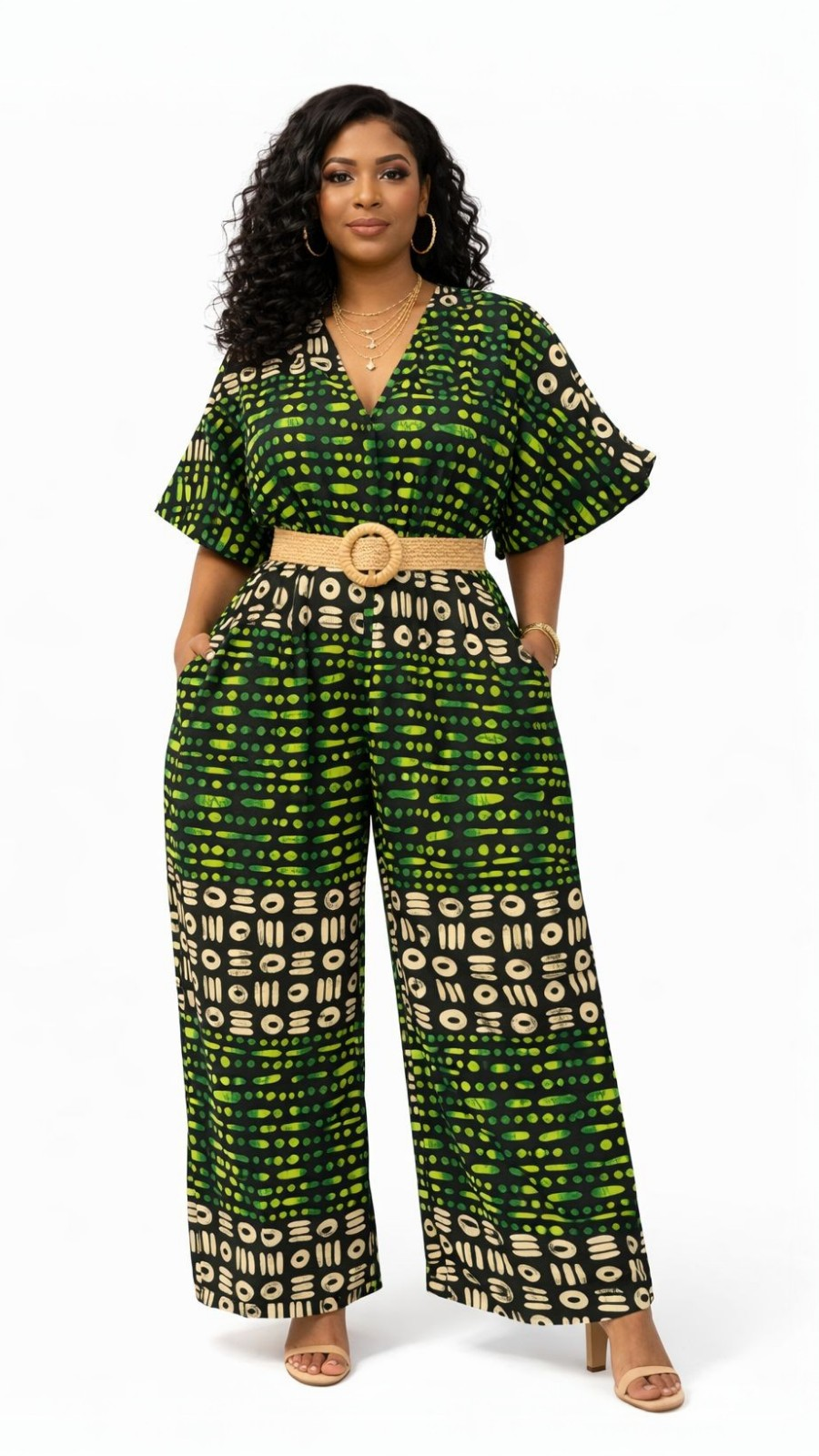 Ankara Wide Leg Jumpsuit