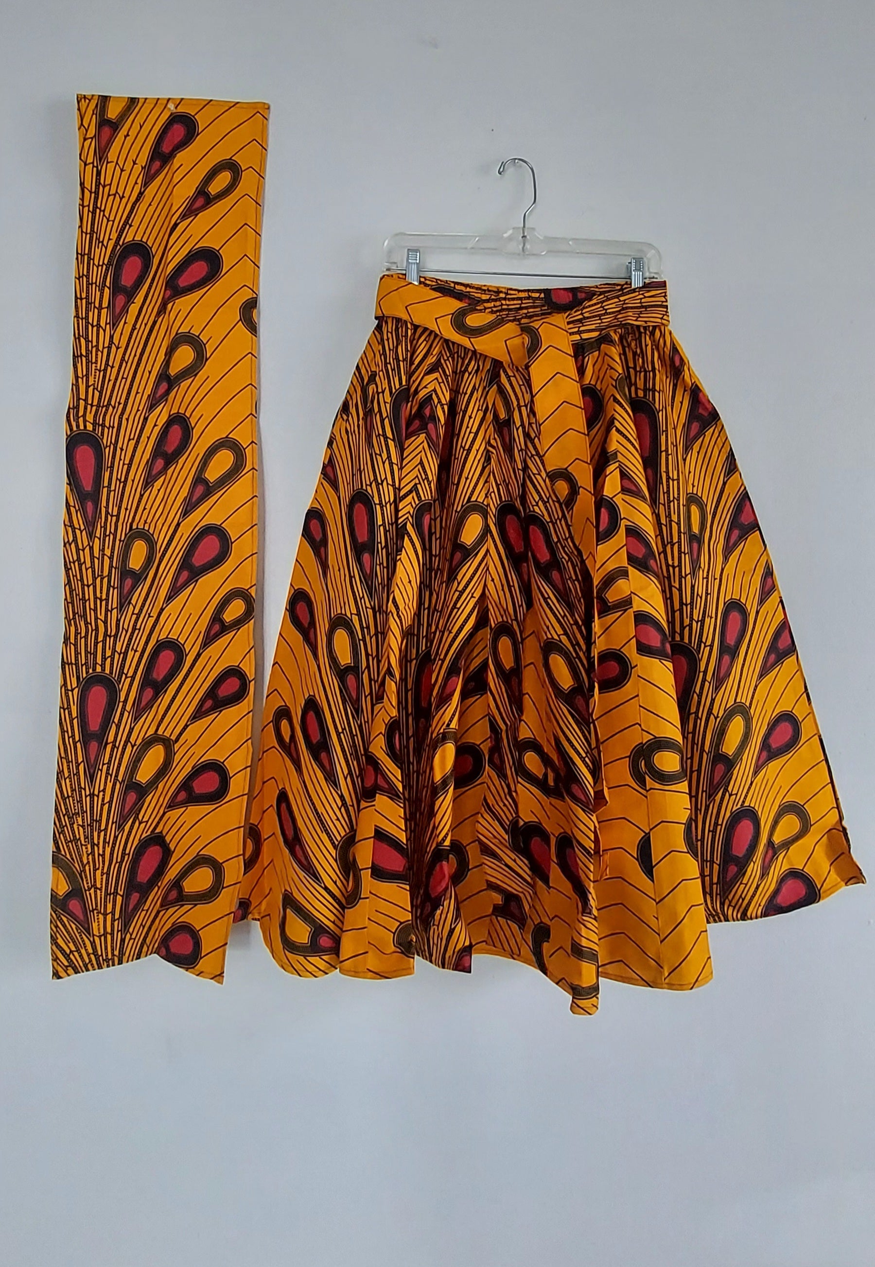 Ankara Midi Flare Skirt 1312 K