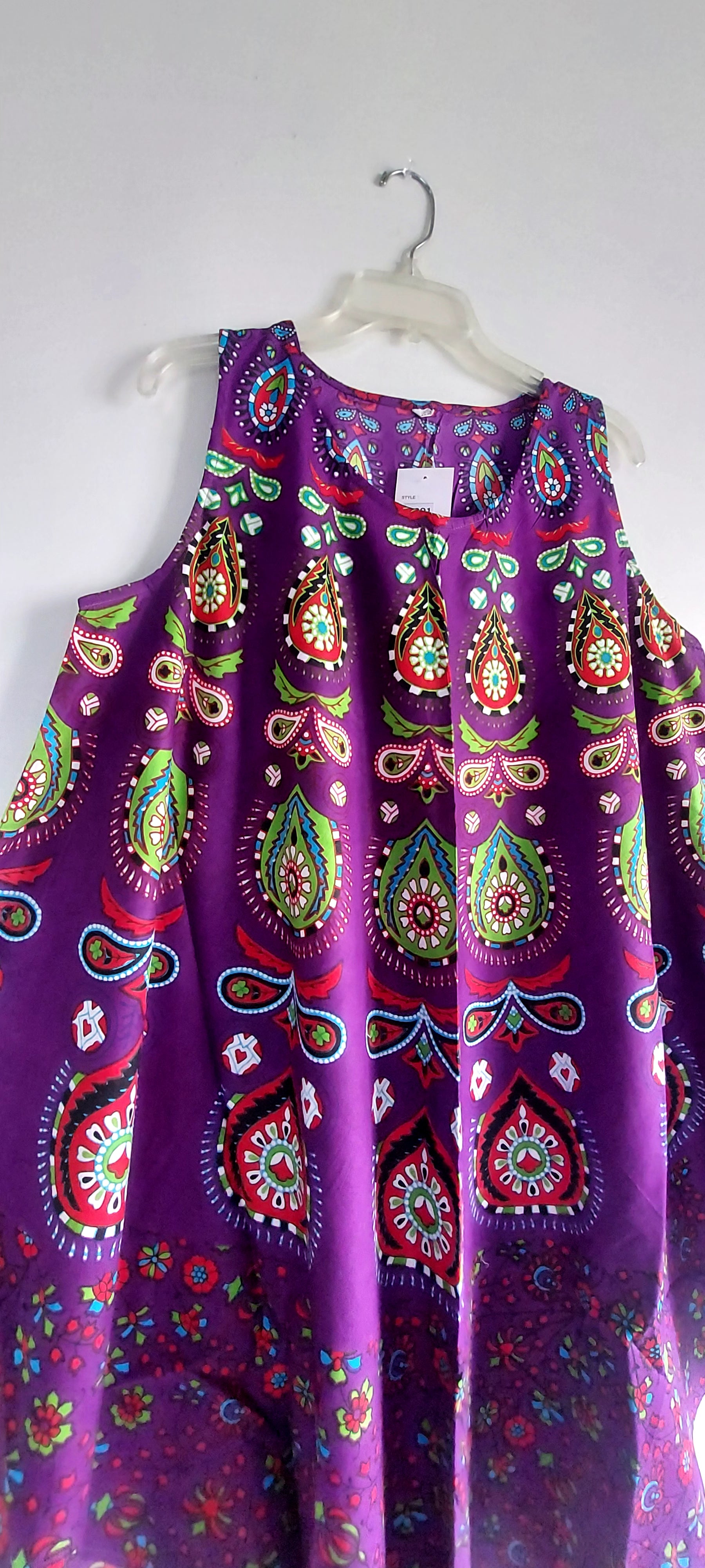 Women Cotton Umbrella Dress- Mandala Print 201