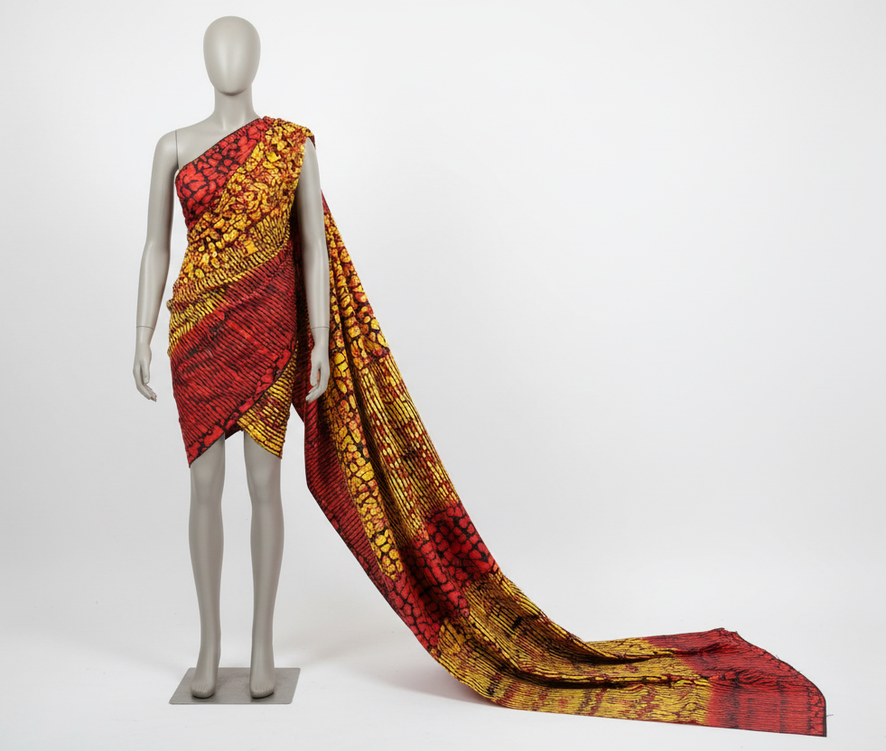 Raw Fabric/ 6 Yards / African Print - 9