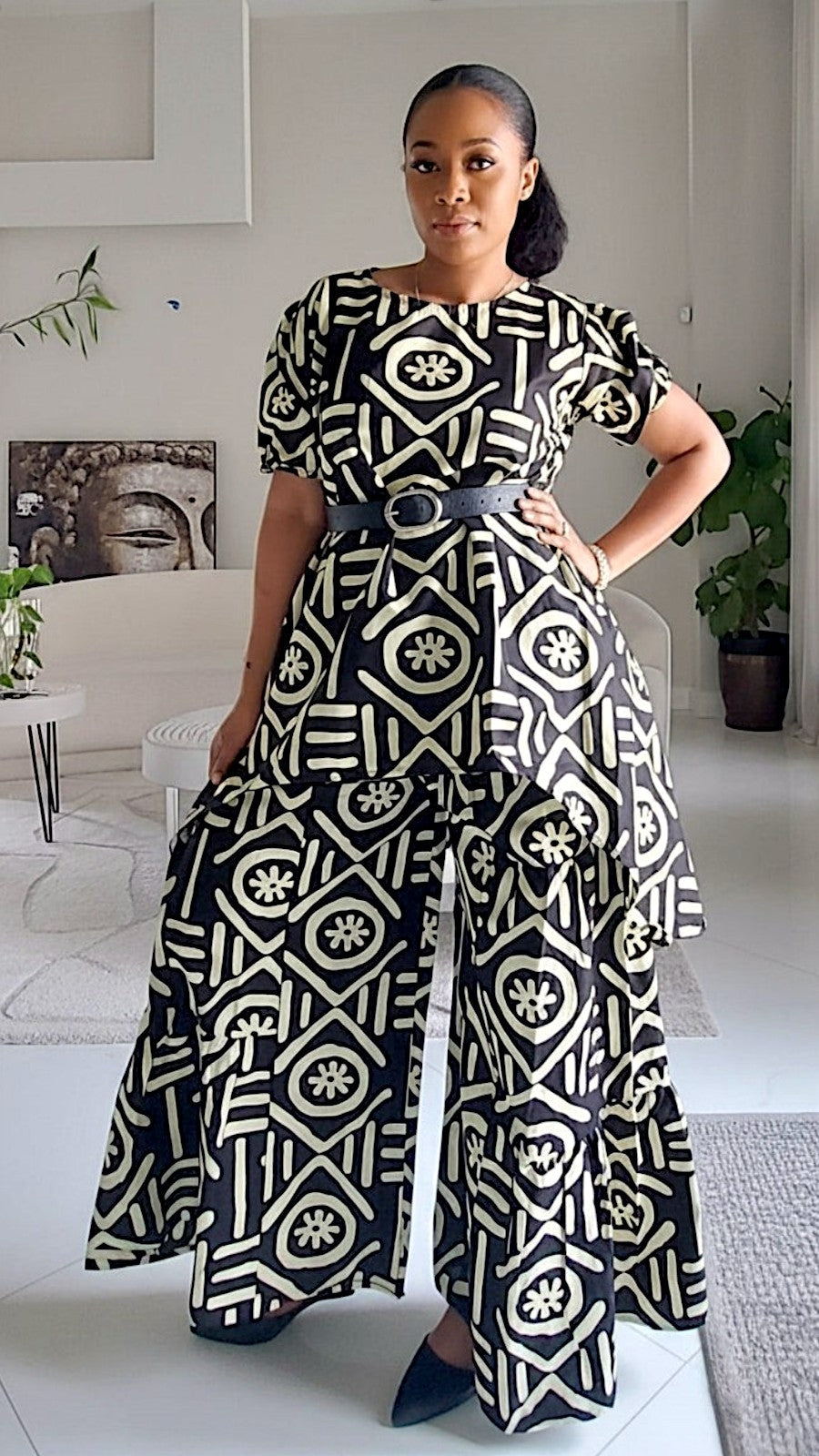 7772 - Woman Pant & Blouse Set