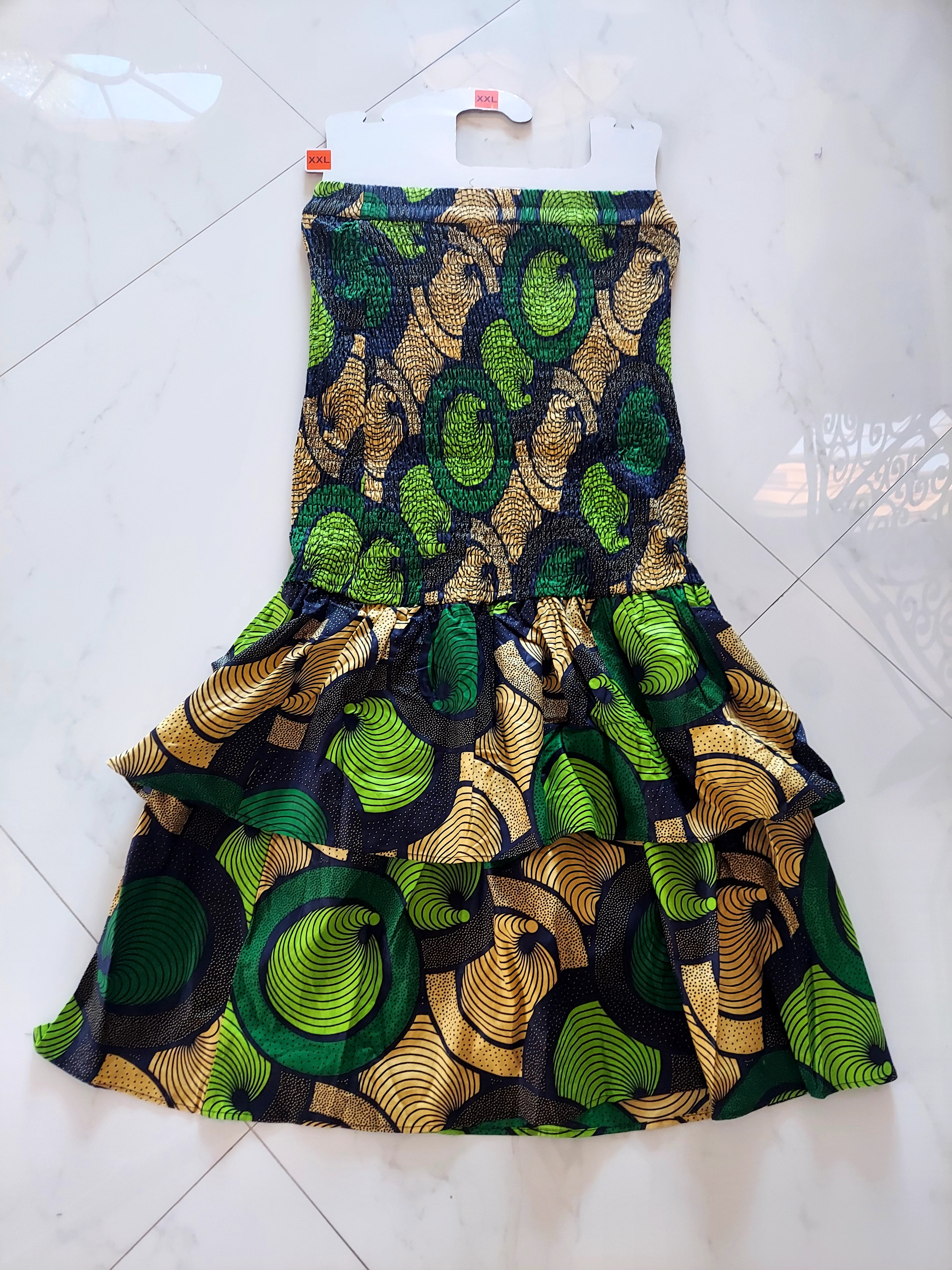 Smock  fit & flare Skirt & Blouse Set-DRS019