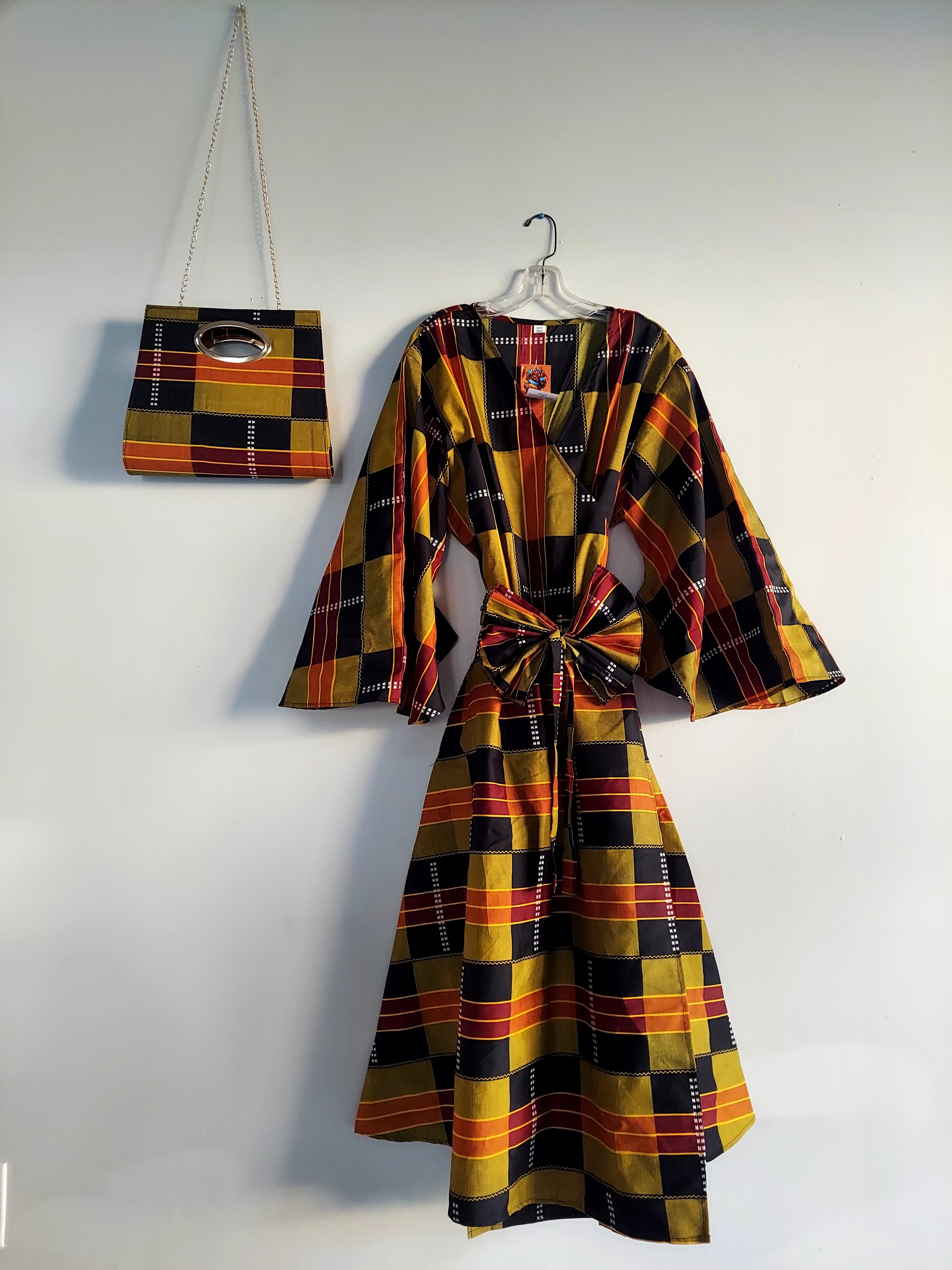 Combo - Long Wrap Dress + Pocketbook Set7 2025