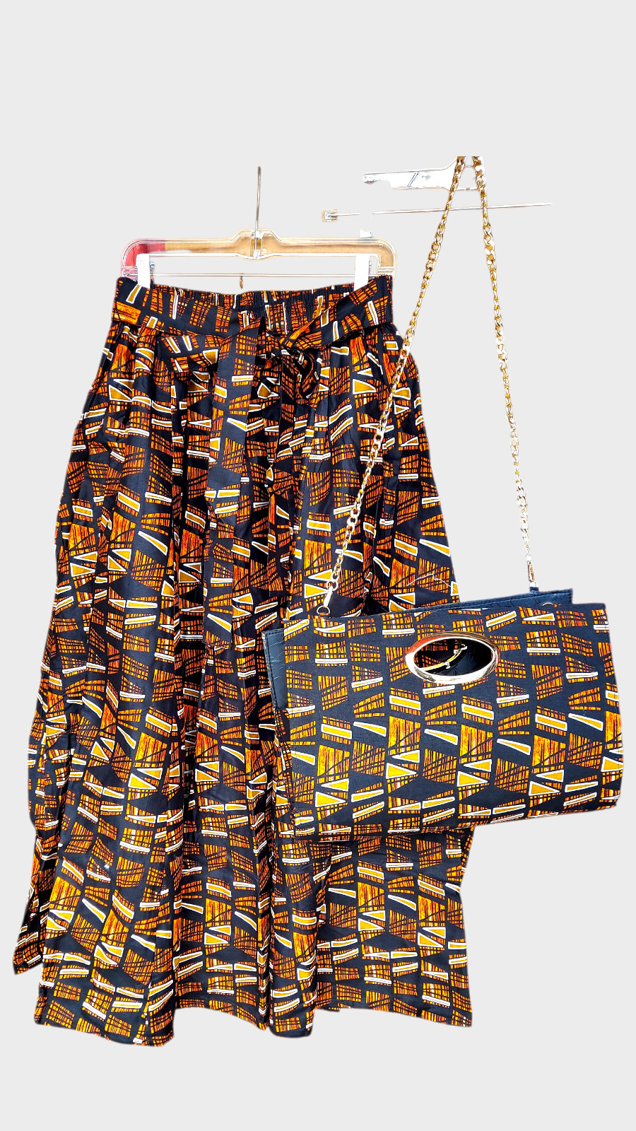 Combo Long Skirt & Pocketbook Set  1351 F