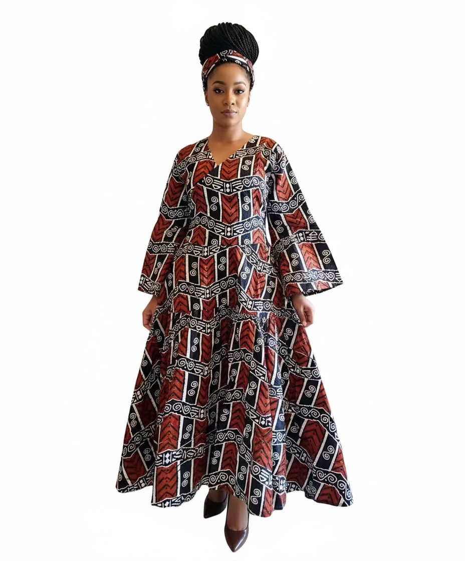 3pcs Set Maxi Skirt Pocketbook wrap Dress N