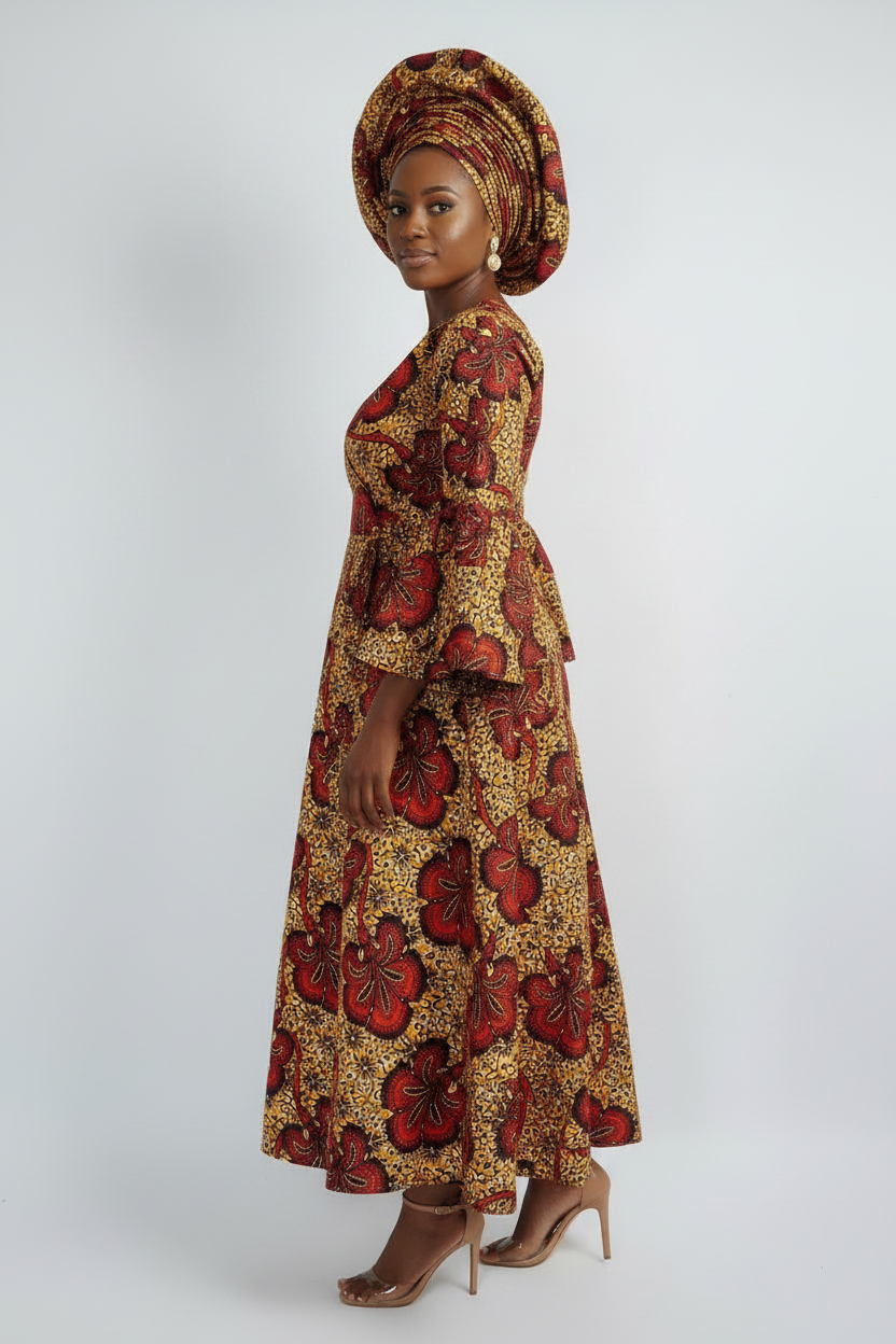 Combo - Long Wrap Dress + Pocketbook Set10 2025